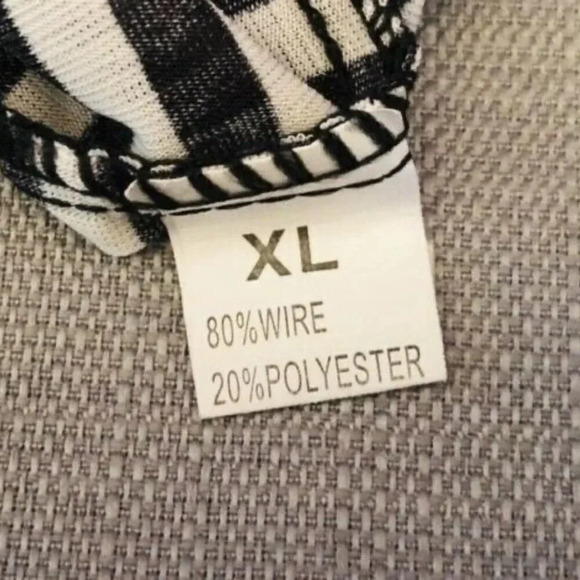 QB FASHION Women Short Sleeve Pull Over Crew Neck Striped Shirt Size Extra Large - Picture 12 of 13